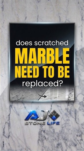 Does scratched marble need to be replaced?