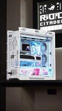 The Cleanest All-White ROG Gaming PC🤴 Ryzen 7 9800X3D + RTX 5080 Astral Edition🤑 #pcbuild #gaming