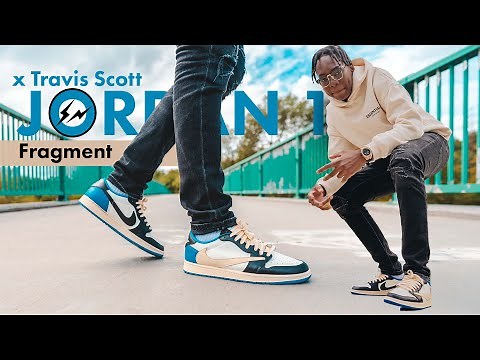 Travis Scott x Fragment x Jordan 1 Low On Feet Review