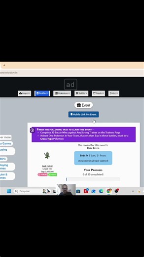 Dark Celebi Event #pokemon #pokemondeluge