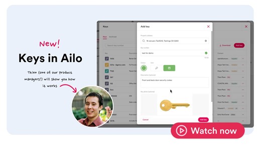 Keys in Ailo demo | By Thien, the product manager who built it