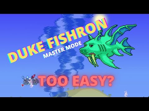 DUKE FISHRON (GUIDE - TRICK) in Master Mode with Pre-Plantera Build - Terraria 1.4