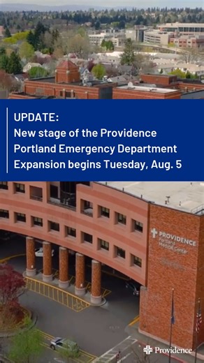 We're entering a new stage of expansion work with our emergency department at Providence Portland Medical Center. Beginning on Tuesday, Aug. 5 we will begin an eight-week renovation of the entire ambulance vestibule. This will require a complete shutdown of the ambulance entrance and driveway. Ambulances will enter the campus through our main entrance off of NE Glisan and deliver or pick up patients through the main ED entrance at the front of the hospital. The main ED entrance will still be ope