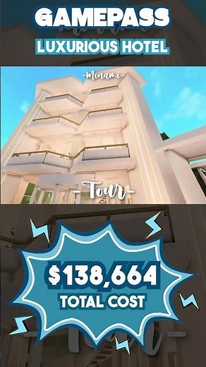 Bloxburg Speedbuild and Tour Luxurious Hotel 138k