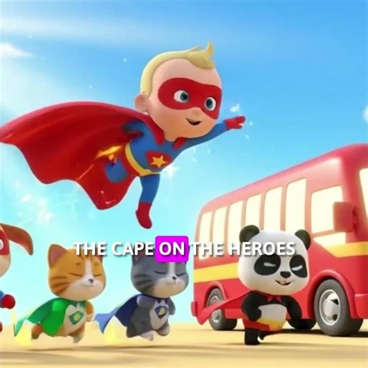 🚍Wheels on the Super Hero Bus! | Nursery Rhymes & Kids Songs