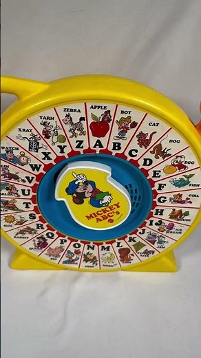 Vintage Disney Mickey ABC’s Mattel See ‘n Say