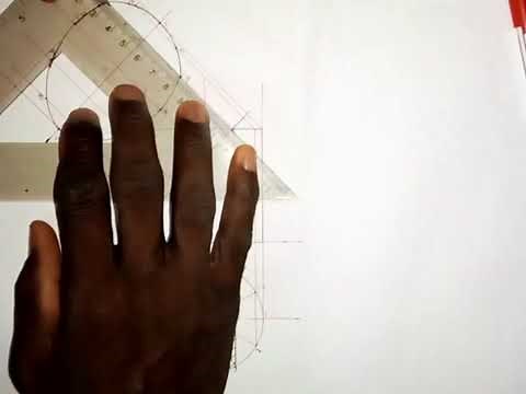 To Draw Complete Plan, True Shape and End Elevation of a Truncated Cylinder
