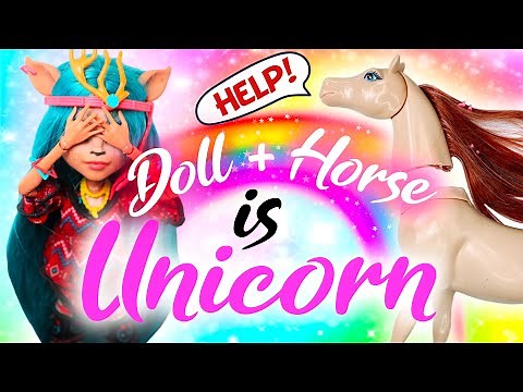 Making Dollightful Inspired Rainbow Unicorn doll / /Monster High Doll Repaint by Poppen Atelier