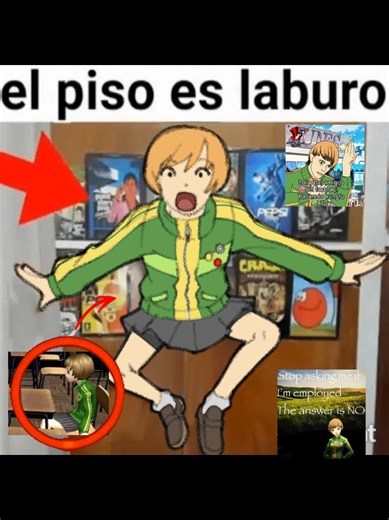 Desempleo en Persona 4: Memes de Chie Satonaka