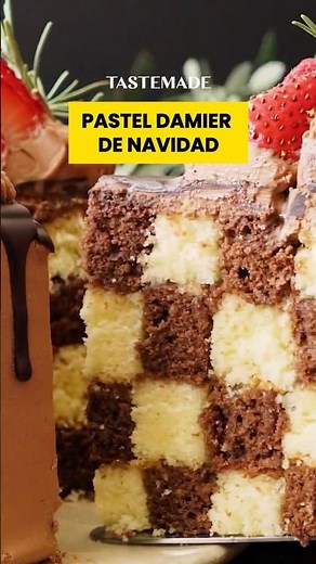 Pastel damier de navidad | Tastemade
