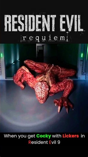 👅Lickers👅 can occupy save rooms? 😮😮#residentevilrequiem #re9 #residentevilshorts #gamingshorts