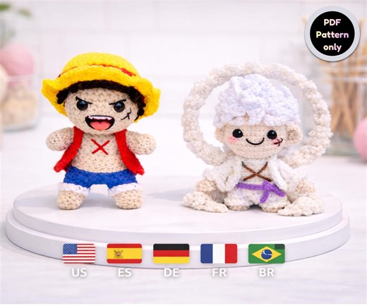 Straw Hat Amigurumi Crochet Pattern | Anime Doll Tutorial (PDF Download) - Etsy