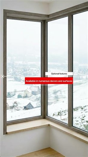 Where design meets functionality in every corner.(aluplast Ideal 2000 series) #interiordesign