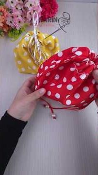 Easy Drawstring Makeup Bag | Perfect Handmade Gift Idea#HandmadeGift#ChristmasGiftIdea#SewingProject