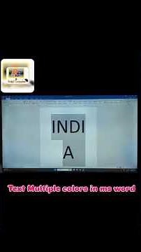 MULTIPLE COLOR IN MS WORD #msoffice