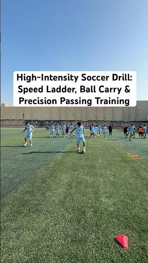 High-Intensity Soccer Drill: Speed Ladder, Ball Carry & Precision Passing Training