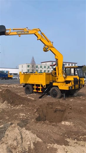 10-ton truck-mounted excavator: Test-proven reliability in action! Dig, load, haul—all-in-one efficiency verified through rigorous debugging. Stable operation, durable build, and versatile performance for construction, agriculture, and logistics needs. Trusted to deliver consistent results in tough working conditions.🤩🥰🥳 | Skid steer loader - Sophie