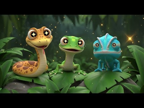 Reptile Fun – Learn Snake, Lizard & More | Fun Nursery Rhyme Song for Kids