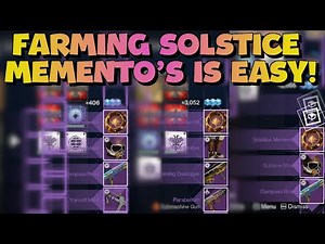 How To FARM Solstice Memento's | Destiny 2
