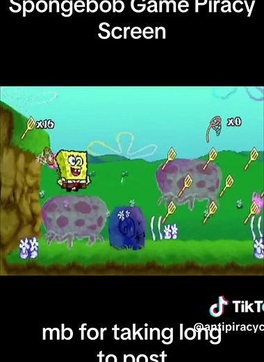 Spongebob Piracy Screen - Credit: Specularbark45 - #antipiracy #antipiracyscreen #antipiracyvideogames #scary #vhs #spongebob #fyp #fypシ #viral
