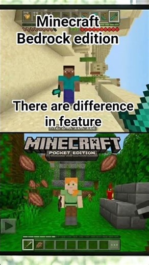 Difference between Minecraft Pocket edition and Minecraft bedrock edition? #minecraft