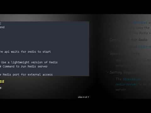 How to Start redis-server with docker-compose up