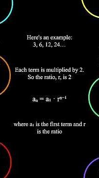 Geometric Sequences Explained #maths #math #mathematics #mathtricks #factshorts #facts #mathshorts