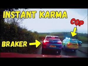 BEST OF INSTANT KARMA | Drivers busted by cops for speed, Brake Checks, Bad Driving| Instant justice