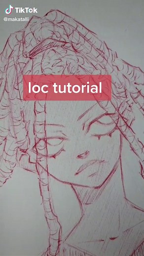 Drawing Tutorial: How to Draw Locs and Hair Step by Step