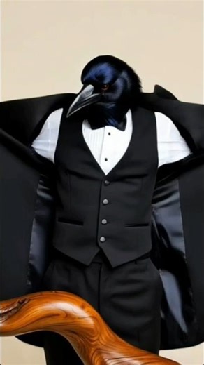 #comedyeffect || शान से सजे कौआ साहब" 🖤🕴️ ||