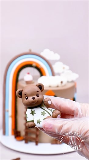 shaniabelle fondant on Instagram: "🌟🧸🤗Make a fondant bear wearing pajamas, fondant cake topper tutorial @shaniabelle_cake Our website’s online figurine courses have just been updated! Please visit our homepage and follow us. Molds: shop link in my bio #teddybear #cakedecorator #cakedecorations #caketopper #tutorial#cakehack #cutecake #fondant #shaniabellefondant #fondantcake#cakeidea#foodphotography #foodphotographyandstyling #reelsinstagram #foodgasm #tasty #dessert #video #inspiration #inst