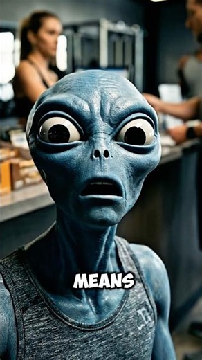 What if an alien tried to figure out why humans go to the gym? #alien #facts #gym