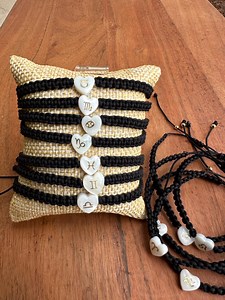 Handmade Macrame Zodiac Shell Bracelet - Etsy Australia