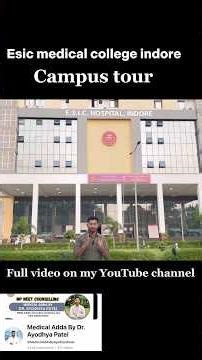 Esic medical college Indore campus tour📍✅ #esic #viral #campus #campustour #medicalcollege #mbbs