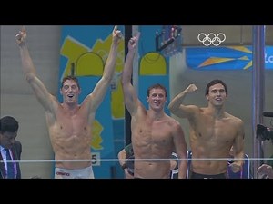 USA Win Men's 4 x 200m Freestyle Relay Gold - London 2012 Olympics