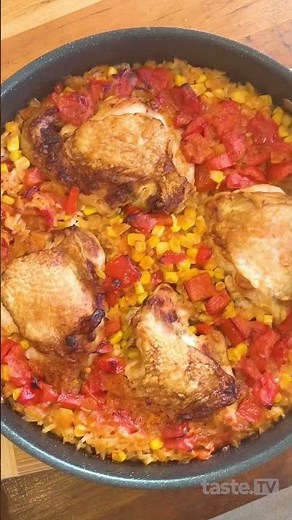 How to make an easy one-pan Mexican chicken and rice | taste.com.au
