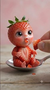 Cute or Creepy? AI Fruit Babies Eating Real Fruit 🍓 | The Ultimate Oddly Satisfying AI ASMR