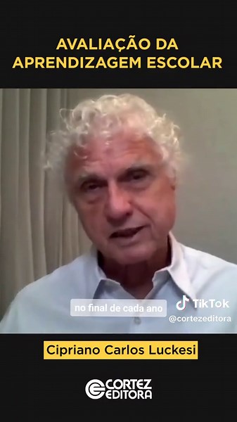 O professor Cipriano Luckesi fala sobre sua obra Avaliação da Aprendizagem Escolar #educação #edutok #professor #professoresnotiktok #dicasdelivros #booktokbrasil #pedagogia #avaliaçãoescolar
