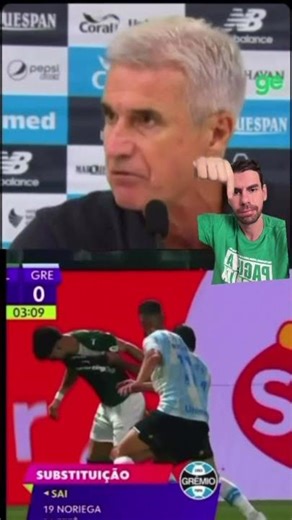 Grêmio fans complain that there was no foul in the play that led to Palmeiras' first goal #footba...