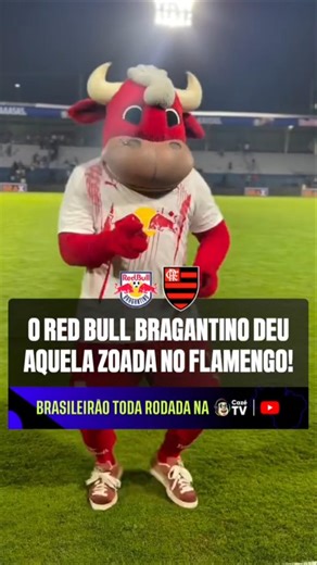 Bragantino's mascot taunts Flamengo with Paquetá's dance #shorts #flamengo #mengão #mengo