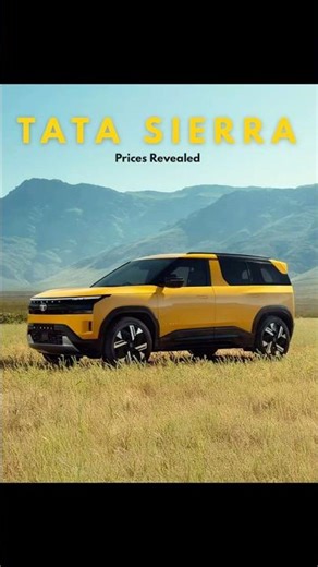 TATA Sierra prices revealed for Smart, Pure and Adventure variants! #tata #sierra #shorts #reveal