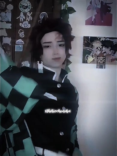 Tanjiro cosplay edit✨💗 || #xtheticshinobu #demonslayer #kimetsunoyaiba #cosplay #tanjiro #kamado