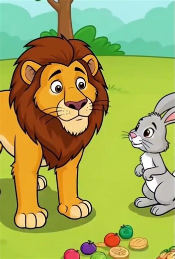 The lazy lion 🦁 #aivideo #entertainment #shortvideo #animation #moralstories