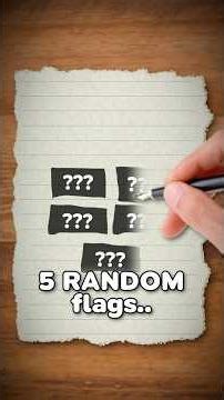 Can I Draw 5 RANDOM Flags From Memory?