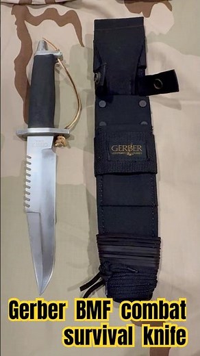 Gerber BMF combat survival knife popular with troops during operation Desert Storm! #militarysurplus
