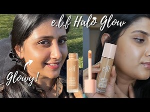 Elf Halo Glow Liquid Filter - Brown Skin - NC40 - 4 Medium Vs loreal lumi glotion - medium