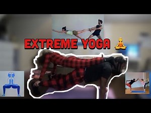 EXTREME COUPLES YOGA CHALLENGE- XMAS EDITION **HILARIOUS!!**