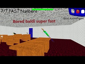 Baldi is bored but super fast! (baldi's basics mod)