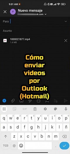 How to send videos via Outlook (Hotmail) #shorts #outlook #hotmail