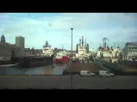 Two offshore vessels collided in Aberdeen.flv
